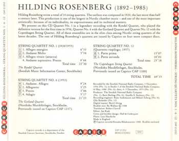 CD Hilding Rosenberg: String Quartets Nos. 1 • 6 • 12
