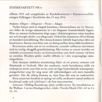 CD Hilding Rosenberg: String Quartets Nos. 1 • 6 • 12