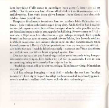 CD Hilding Rosenberg: String Quartets Nos. 1 • 6 • 12