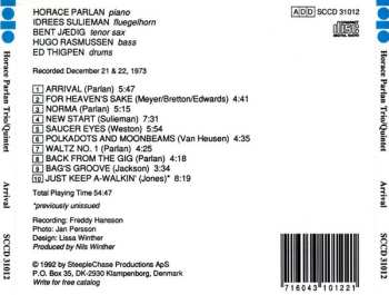 CD Horace Parlan: Arrival