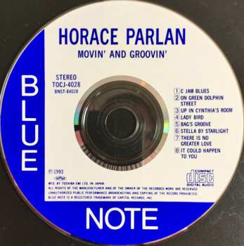 CD Horace Parlan: Movin' & Groovin'
