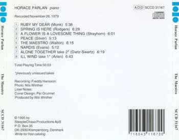 CD Horace Parlan: The Maestro