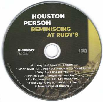 CD Houston Person: Reminiscing At Rudy's