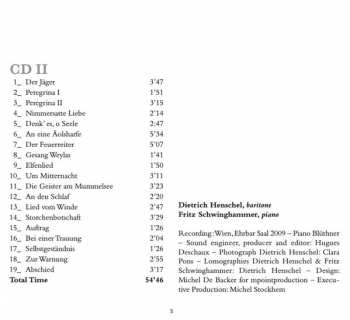 2CD Hugo Wolf: Mörike-Lieder