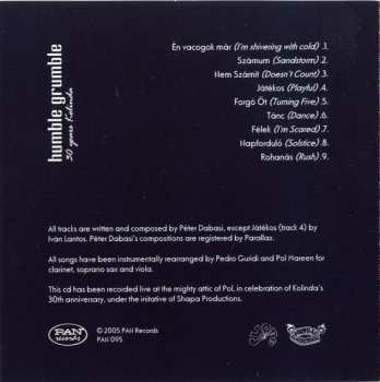 CD Humble Grumble: 30 Years Kolinda