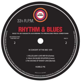 LP Humble Pie: In Concert At The BBC 1970
