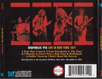 CD Humble Pie: Live In New York 1971