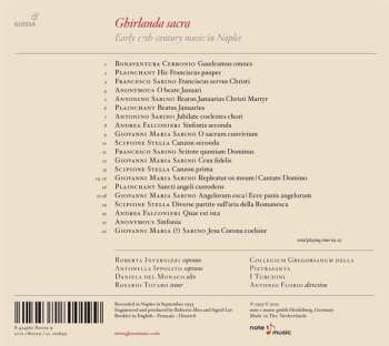 CD Antonio Florio: Ghirlanda Sacra - Early 17th-century Music In Naples 