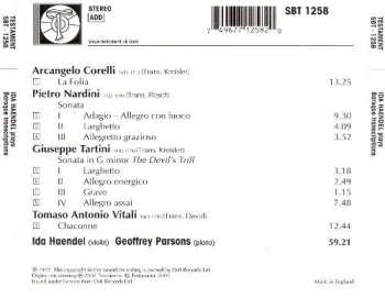 CD Ida Haendel: Ida Haendel Baroque Transcriptions Corelli . Nardini . Tartini . Vitali