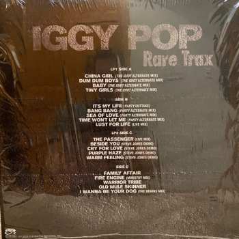 2LP Iggy Pop: Rare Trax CLR