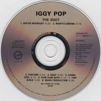 CD Iggy Pop: The Idiot