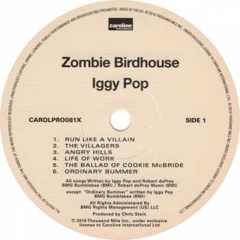 LP Iggy Pop: Zombie Birdhouse LTD | CLR