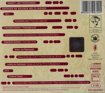 2CD Ignacy Jan Paderewski: Nagrania Na Rolkach Welte-Mignon = Paderewski On Welte-Mignon Rolls