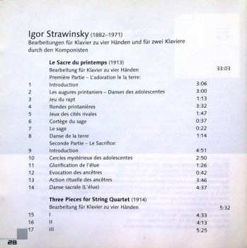 CD Igor Stravinsky: Stravinsky In Black And White - Arrangements By The Composer