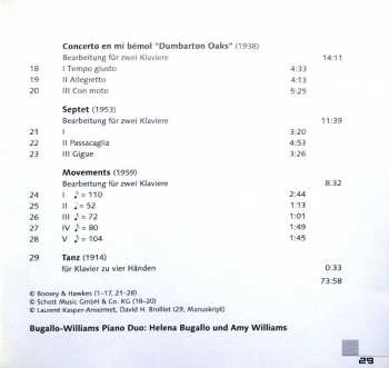 CD Igor Stravinsky: Stravinsky In Black And White - Arrangements By The Composer