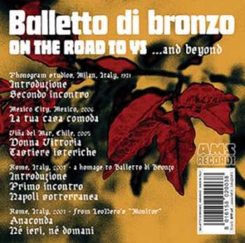 CD Il Balletto Di Bronzo: On The Road To Ys (...And Beyond)