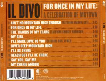 CD Il Divo: For Once In My Life: A Celebration Of Motown