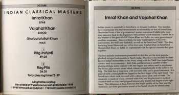 CD Shafaatullah Khan: Rag Jhinjoti, Rag Pilu - Sitar And Sarod Jugalbandi