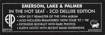2CD Emerson, Lake & Palmer: In The Hot Seat DLX