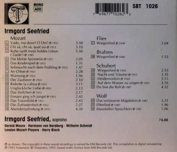CD Irmgard Seefried: Mozart . Flies . Brahms . Schubert . Wolf