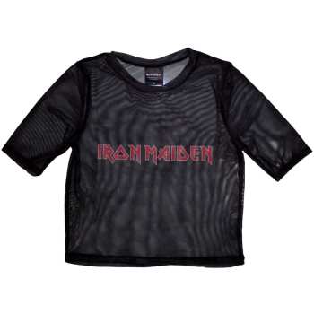 Merch Iron Maiden: Frauen Crop Top Logo Iron Maiden