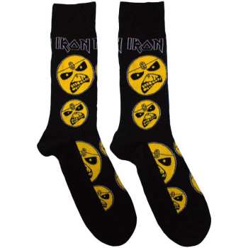 Merch Iron Maiden: Iron Maiden Unisex Ankle Socks: Piece Of Mind (black) (uk Size 4 - 7) 36 - 42