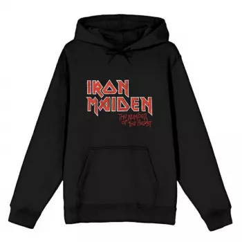 Sweatshirt Number Of The Beast Vintage Logo Iron Maiden Faded Edge Album 