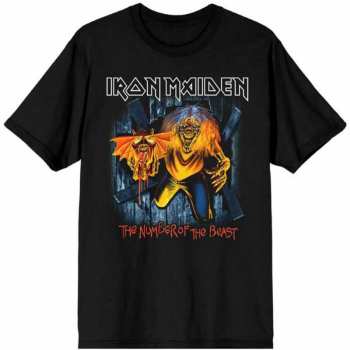 Merch Iron Maiden: T-Shirt Number Of The Beast Eddie Panel Burst 