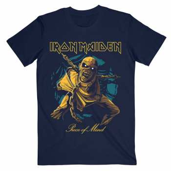 Merch Iron Maiden: T-Shirt Piece Of Mind Gold Eddie