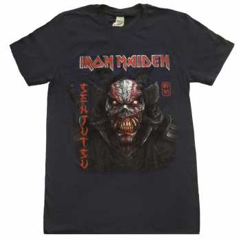 Merch Iron Maiden: T-Shirt Senjutsu Back Cover Vertical Logo Iron Maiden