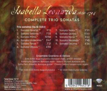 CD Isabella Leonarda: Isabella Leonarda, Complete Trio Sonatas