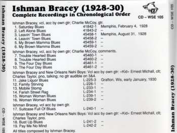 CD Ishman Bracey: Complete Recordings In Chronological Order (1928-1930)