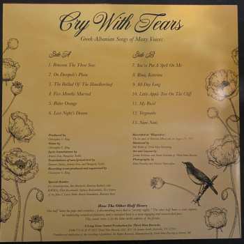 LP Ισοκράτισσες: Cry With Tears: Greek-Albanian Songs Of Many Voices CLR | LTD