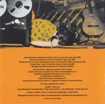 CD Isolation Years: Inland Traveller