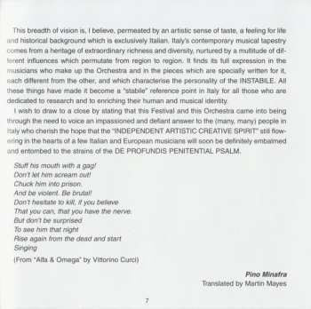 CD Italian Instabile Orchestra: Live In Noci And Rive De Gier