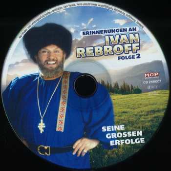 CD Ivan Rebroff: Erinnerungen An Ivan Rebroff – Seine Grossen Erfolge (Folge 2)