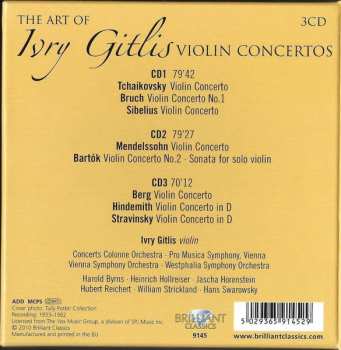 3CD/Box Set Ivry Gitlis: The Art Of Ivry Gitlis Violin Concertos