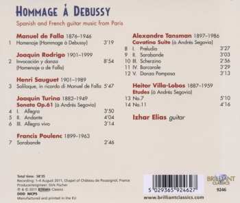 CD Izhar Elias: Hommage Á Debussy: Spanish And French Guitar Music From Paris