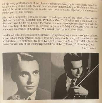 CD Johann Sebastian Bach: Vol.1: Violin Concerto #2 / Partita #2,  Sonata #3 