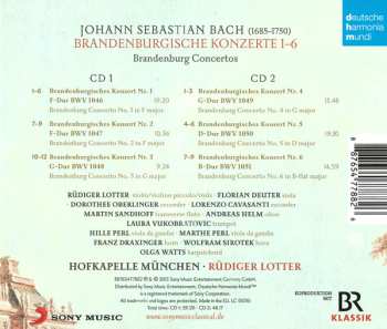 2CD Johann Sebastian Bach: Brandenburgische Konzerte  1 - 6
