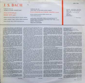 LP Johann Sebastian Bach: Cantatas (No. 161 "Komm, Du Süsse Todesstunde" / No. 169 "Gott Soll Allein Mein Herze Haben")