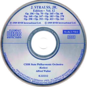 CD Johann Strauss Jr.: J. Strauss, Jr.:  Edition • Vol. 12