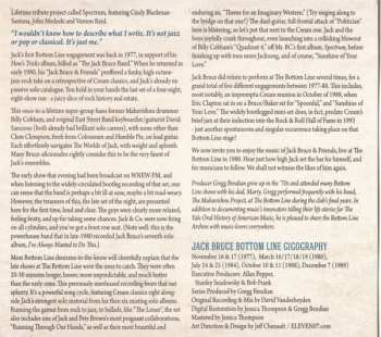 2CD Jack Bruce And Friends: The Bottom Line Archive