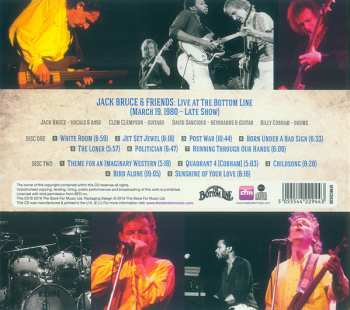 2CD Jack Bruce And Friends: The Bottom Line Archive