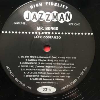 2LP Jack Costanzo: Mr. Bongo