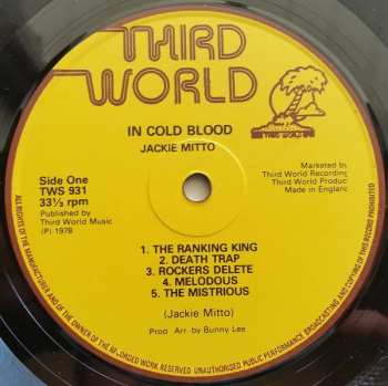 LP Jackie Mittoo: In Cold Blood
