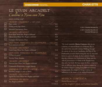 CD Giovanni Pierluigi da Palestrina: Le Divin Arcadelt: Candlemas In Renaissance Rome