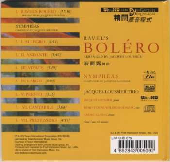 CD Jacques Loussier Trio: Ravel's Bolero