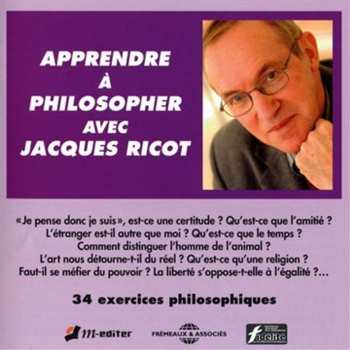 Album Jacques Ricot: Apprendre À Philosopher Avec Jacques Ricot