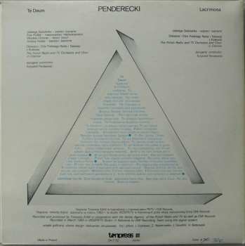 LP Krzysztof Penderecki: Te Deum / Lacrimosa